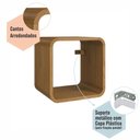 Ver imagem 4 de Prateleira Suspensa Nicho Simples Linha Curve 30cm Carvalho Xingu - Completa Móveis