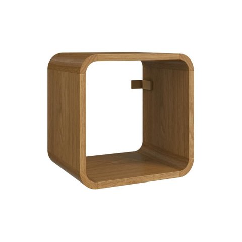 Prateleira Suspensa Nicho Simples Linha Curve Cv008cxcx 30cm Carvalho Xingu - Completa Móveis