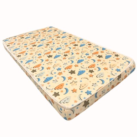 Colchão Macio Espuma Infantil para Berço - Beauty Móveis:1,30x60x8