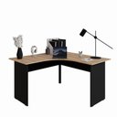 Ver imagem 6 de Mesa Angular New City em L MDP 135cm Calvi Preto Gebb Work