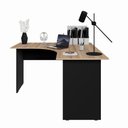 Ver imagem 3 de Mesa Angular New City em L MDP 135cm Calvi Preto Gebb Work