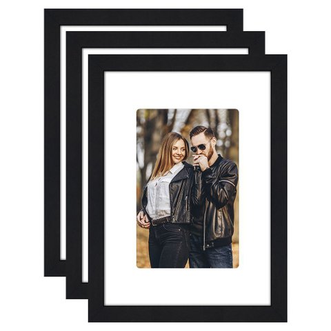 Kit 3 Porta Retrato 21x15 Quadro com Paspatur Fotos 15x10