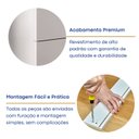 Ver imagem 6 de Penteadeira sem Espelho 5 Gavetas Elegance Yescasa Branco