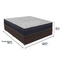 Ver imagem 5 de Conjunto Viúvo Cama Bege Box Baú Colchão Firme Ortobom D45 Marrom