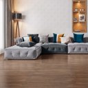 Ver imagem 2 de Piso Cerâmico Interno e Externo Acetinado Retificado e Impermeável Régua Carvalho Slim 18,5x114,5cm