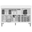 Ver imagem 2 de Balcão de Pia Cozinha Manu 120 Cm Cinza sem Tampo Ajl Móveis