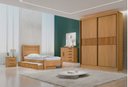 Ver imagem 1 de Guarda Roupa Solteiro 2 Portas 3 Gavetas - Santorini Ripado-cinamomo - Móveis D'doro