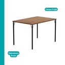 Ver imagem 3 de Conjunto Sala de Jantar 6 Cadeiras Pisa Carraro Freijó Preto