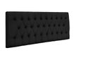 Ver imagem 1 de Cabeceira Painel Imperatriz 193 cm com Capitonê Suede Preto