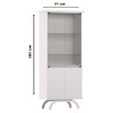 Ver imagem 3 de Cristaleira e Aparador Buffet Vicenza Off White – New Ceval