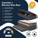 Ver imagem 5 de Cama Box Baú com Colchão Gazin de Molas Ensacadas Pillow Top Air Pro + Auxiliar de Espuma Solteiro
