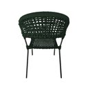 Ver imagem 3 de Kit 6 Cadeiras Sofia Corda Náutica Base em Alumínio Preto/verde Musgo