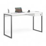 Mesa Home Office Escrivaninha Shine 1,36 Branco com Gaveteiro - 2
