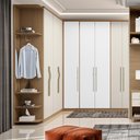 Ver imagem 4 de Guarda Roupa Modulo 2 Portas e 3 Gavetas 245cm Setiba Plus Carvalho/branco