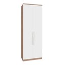 Ver imagem 1 de Guarda Roupa Modulo 2 Portas e 3 Gavetas 245cm Setiba Plus Carvalho/branco