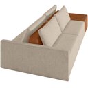 Ver imagem 7 de Sofá Ilha Modular para Sala 252cm com Puff Dublin K01 Linho Bege Sintético Caramelo - Lyam Decor