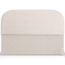 Ver imagem 3 de Cabeceira Cama Box King 195cm Lanna com Puff Recamier Doha W01 Linho Cru - Lyam Decor