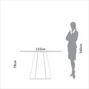 Ver imagem 4 de Mesa de Jantar 6 Lugares com Pé Hexagonal Pinhão - Dalla Costa