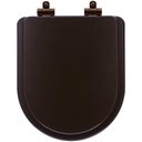 Ver imagem 1 de Tampa de Vaso Poliéster com Fechamento Lento Duna Marrom Fosco para Louça Deca com Ferragem Marrom