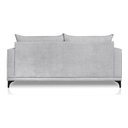 Ver imagem 6 de Sofá Viena 2 Lugares Bouclê Cinza 1.60m Pés em Aço para Sala Bz Home Decor