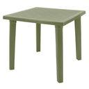 Ver imagem 1 de Mesa Sancho Quadrada Tampo em Polipropileno Estrutura em Plástico Verde Oliva Tramontina 80cm