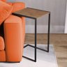 Mesa Lateral Industrial Steel Preta e Imbuia - 1