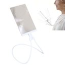 Ver imagem 1 de Lupa de Pescoço Aumento 5x Leitura Haste Flexivel Maos Livres Apoio Mesa Idoso Trabalho Vista Cansad