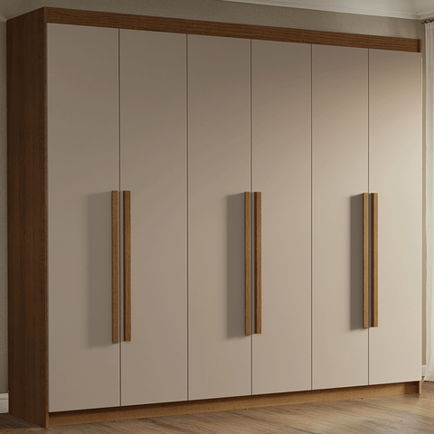 Guarda-roupa Casal 6 Portas Batentes Venus Madesa