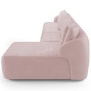 Ver imagem 7 de Sofá 5 Lugares com Chaise Direito Sala Living 328cm Arlo F04 Veludo Rosê - Lyam Decor