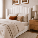 Ver imagem 4 de Cabeceira Cama Box Casal Queen 160cm Zoe Estofada Suede Moderna