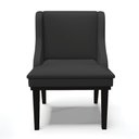 Ver imagem 3 de Kit 04 Cadeiras de Jantar Liz Corino Preto Base Fixa Madeira Preto - D’Rossi