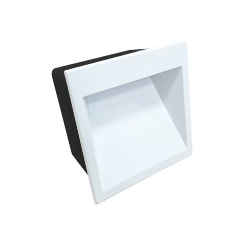 Balizador de Parede Led Mylo 3w 3000k Branco Quente Bivolt Branco Astraled