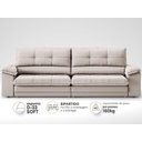 Ver imagem 4 de Sofá com Carregador Usb Retrátil Reclinável Monaco 2,90m Velosuede Areia - Netsofas