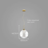 Pendente Ghianda Dourado P/ 1x 3w 3000k Ac007e - 1
