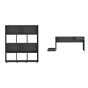 Ver imagem 2 de Conjunto Escrivaninha Gamer e Estante Book com Diversos Nichos Preto