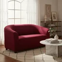 Ver imagem 3 de Capa Sofá Ferradura 2 Lugares:bordô