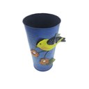Ver imagem 5 de Vaso Enfeite Passaro Flor de Ferro Azul Kit 3 Unidades