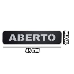 Painel Letreiro Led Luminoso Sinalização Aberto 45x10 - 3 Painel Letreiro Led Luminoso Sinalização Aberto 45x10 - 3