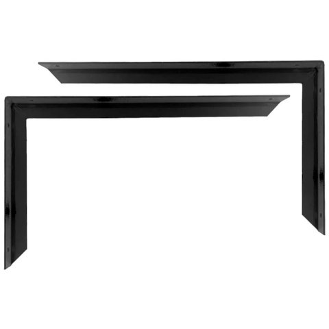 Kit 10 Suporte Mão Francesa Reforçada 40cm Preto