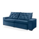 Ver imagem 4 de Sofá Retrátil e Reclinável 2.50m Estilo Estofados - Europa com Softgel D33 "azul"