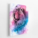 Ver imagem 2 de Quadro Cachorro Chow Chow Tinta Aquarela Canvas 60x40cm