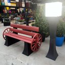 Ver imagem 2 de Torre Iluminada 1,5 Metro Luminária Abajur Chão Jardim Shopping Gourmet Piscina Loja Restaurante Est