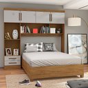 Ver imagem 1 de Guarda Roupa Modulado com Cama Paris 4 Portas 2 Gavetas