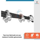 Ver imagem 3 de Jogo de 5 Grampo para Cabo de Aço Leve Fixação Galvanizado 3/4 Polegadas - Starfer