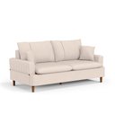 Ver imagem 4 de Sofá 2 Lugares 160cm com Almofadas Veras D05 Suede Bege Claro - Mpozenato