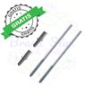 Kit 2 Prateleiras de Madeira C Suporte Embutido invisível Cor:Ipê - 6
