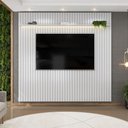 Ver imagem 4 de Painel para TV Trento 250 Ripado Bali LED com Mesa de Centro Lina-DJ Móveis