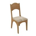 Ver imagem 6 de Mesa de Jantar 1,05m x 1,05m com 4 Cadeiras com Assento Estofado Cor:Off White com Freijó e Bege R