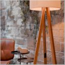 Ver imagem 6 de Luminaria Piso 1.6 Tripe Integra Finger Abajur Cúpula Off White - Ofertamo