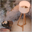 Ver imagem 5 de Luminaria Piso 1.6 Tripe Integra Finger Abajur Cúpula Off White - Ofertamo